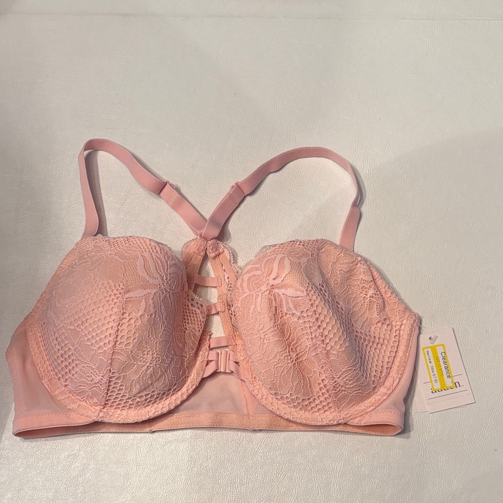 NWT Auden Lace Underwire Bra in Soft Pink